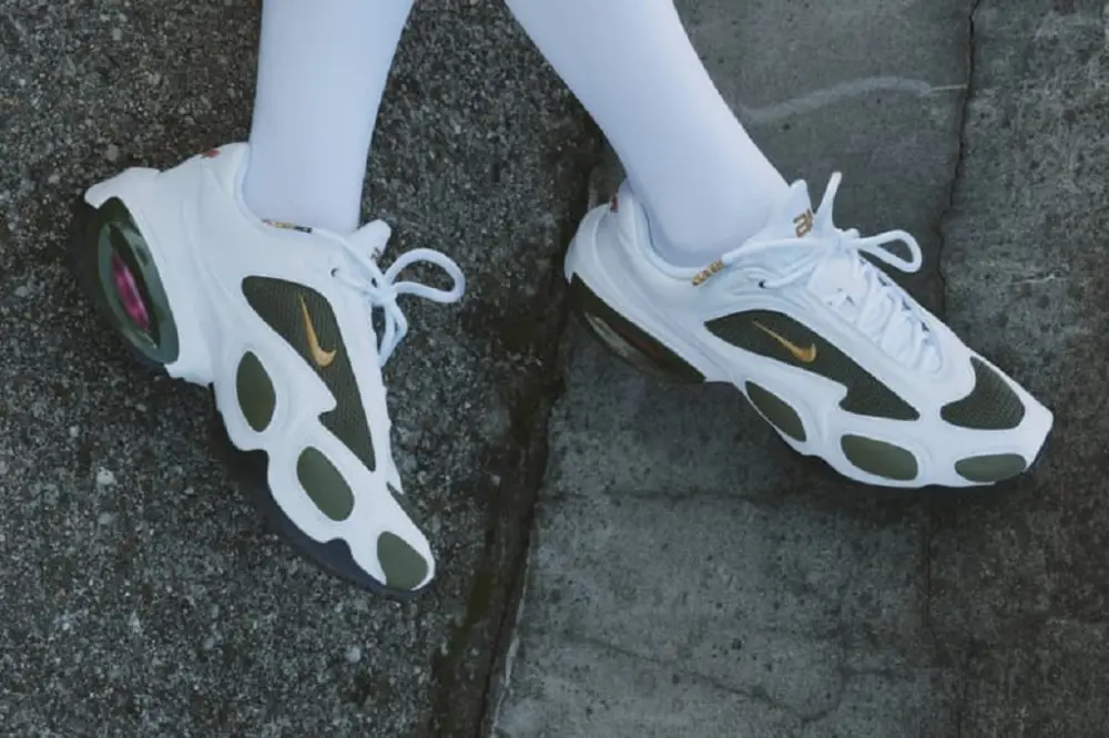 Alternative view of Giày Nike Air Max Muse x Veneda Carter ‘White and Cargo Khaki’ HV9928-100
