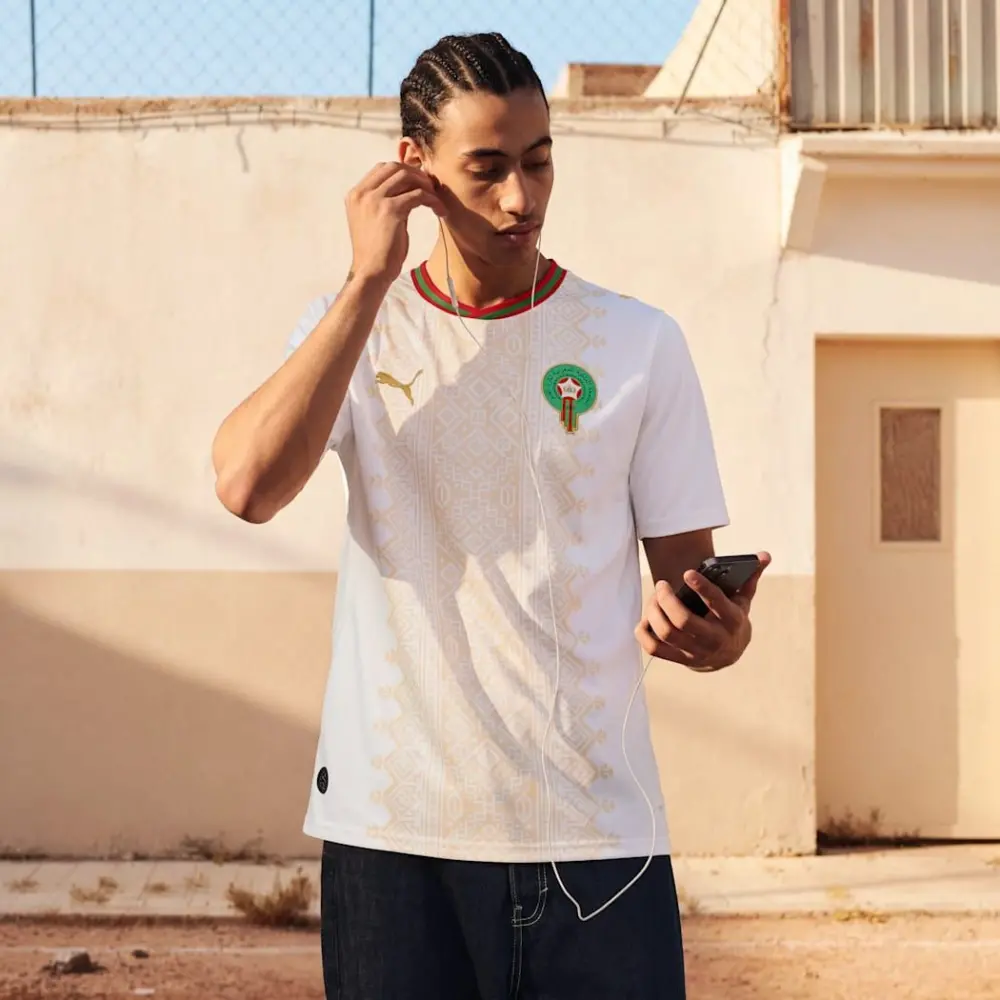 Áo Puma Morocco 2026 Away Jersey 'White' 783318-02 - Ảnh 6