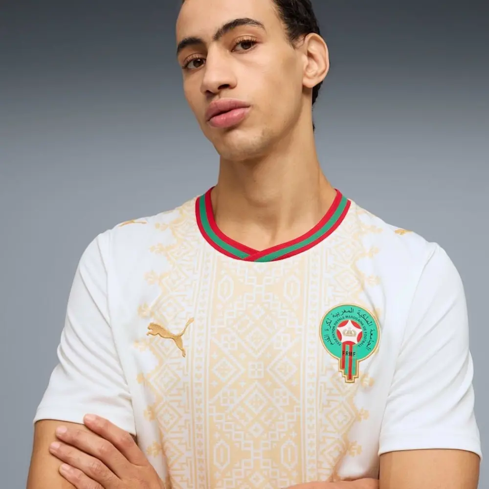 Áo Puma Morocco 2026 Away Jersey 'White' 783318-02 - Ảnh 5