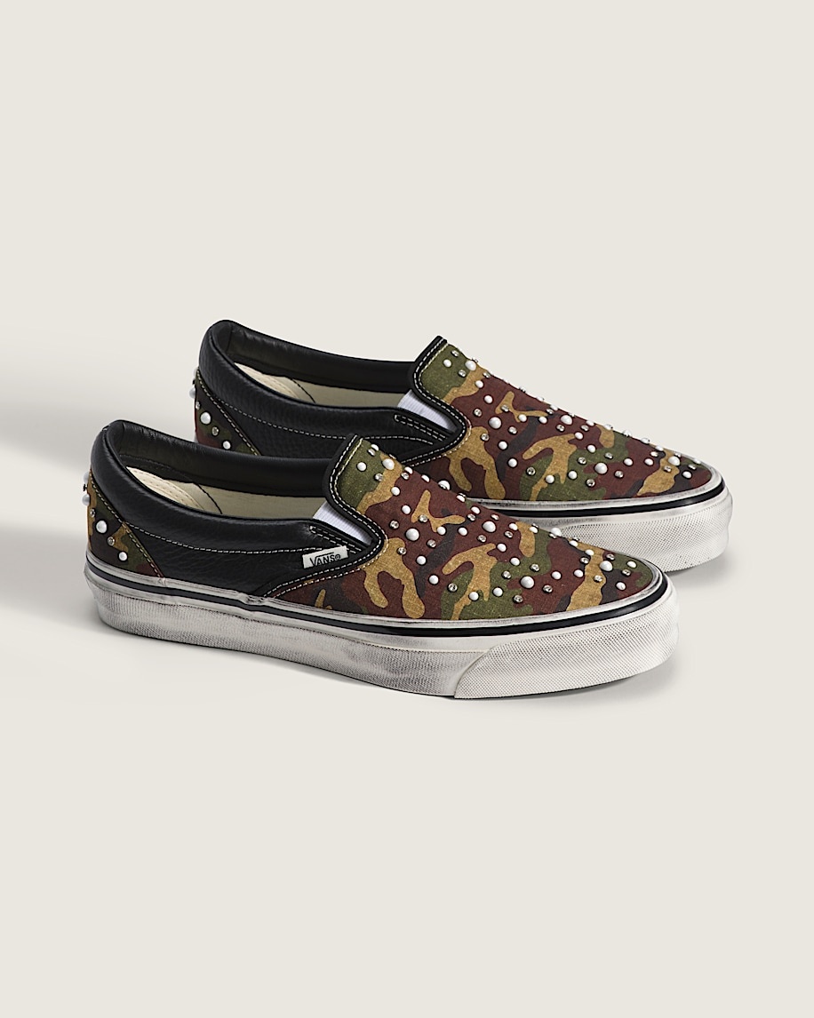 Alternative view of Giày Vans Premium Classic Slip-On 'Camo Black' VN000D9PCAK