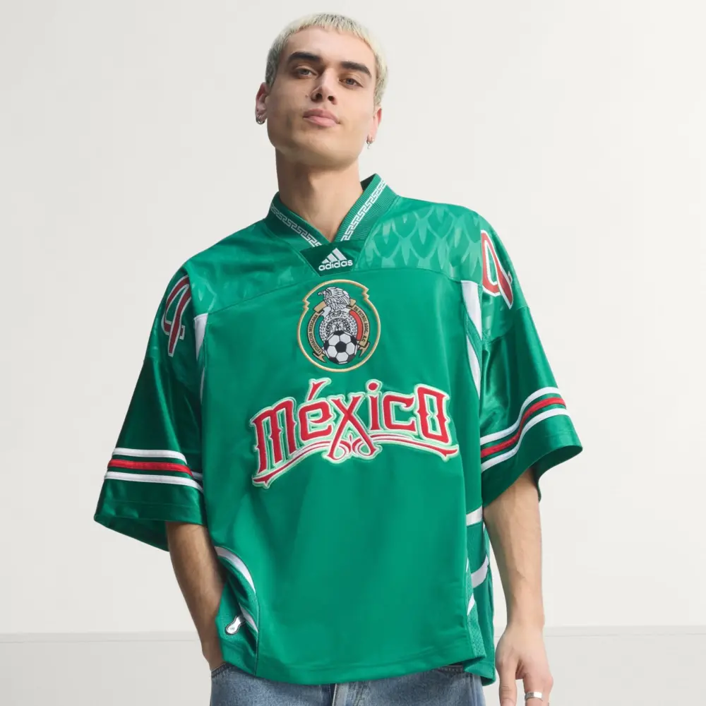 Alternative view of Áo Adidas Bringback Remixed Mexico 'Bold Green' KD5986