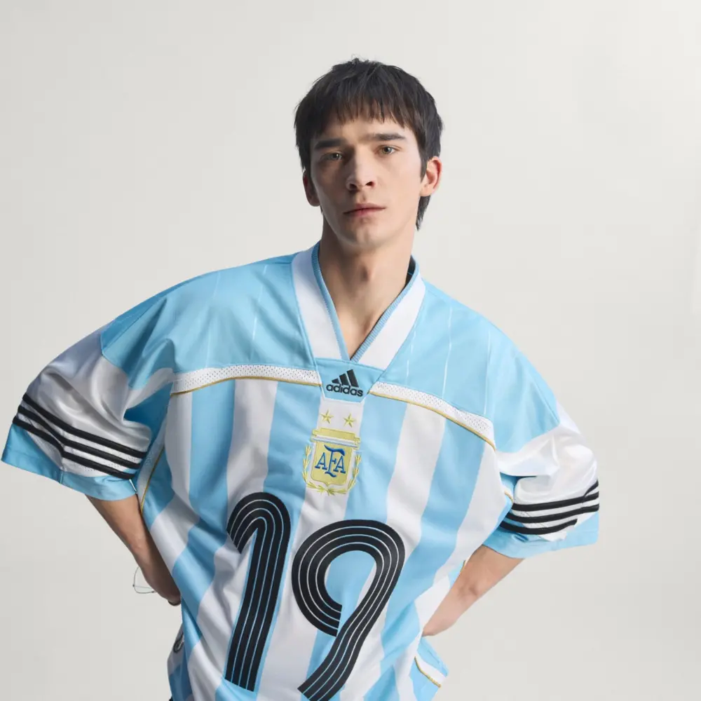 Alternative view of Áo Adidas Argentina National Team Bringback Remixed 'Clear Blue' KD5982