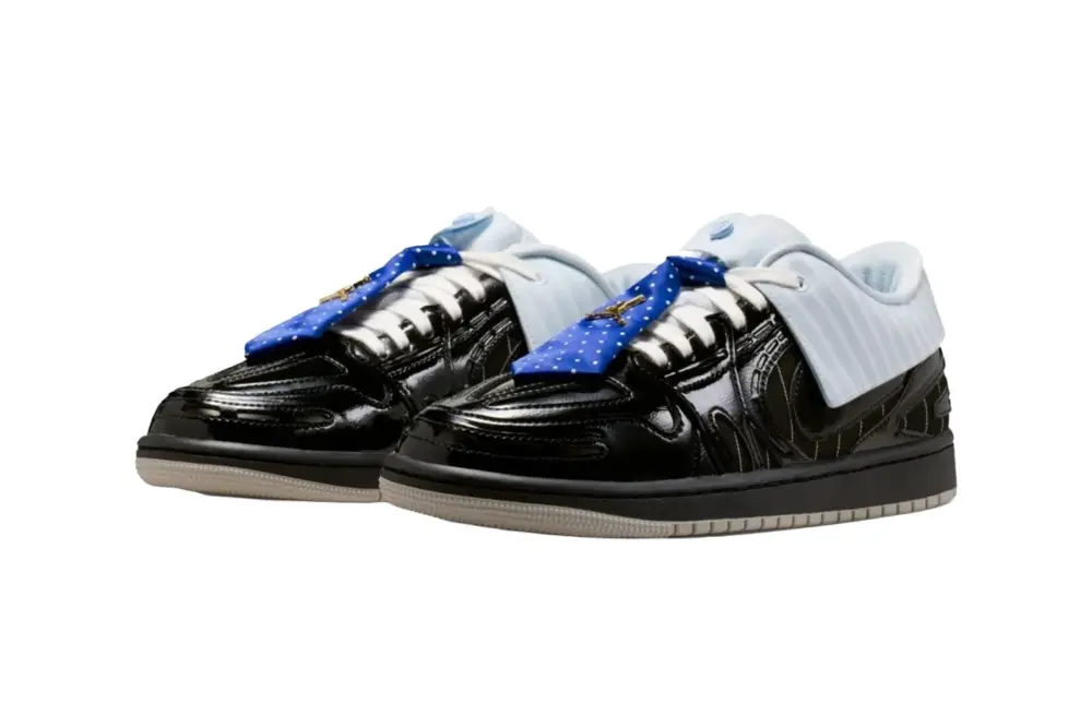 Giày Nike Jordan 1 Low Method of Make V3 Suit & Tie 'Black' IR7554-001 - Ảnh 4