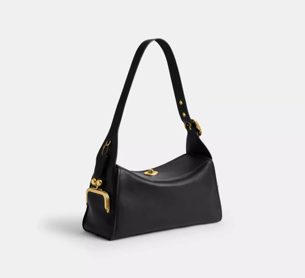 Túi Coach Turnlock Haversack Bag 'Black' CDZ12-B4BK - Ảnh 3