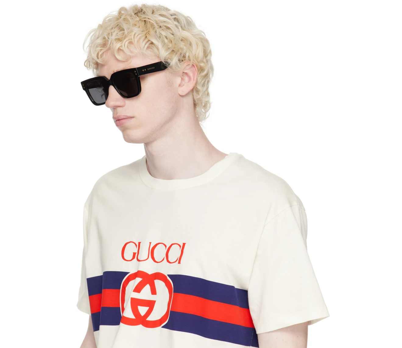 Alternative view of Kính Gucci Rectangular Sunglasses ‘Black’ GG1084S-001-54