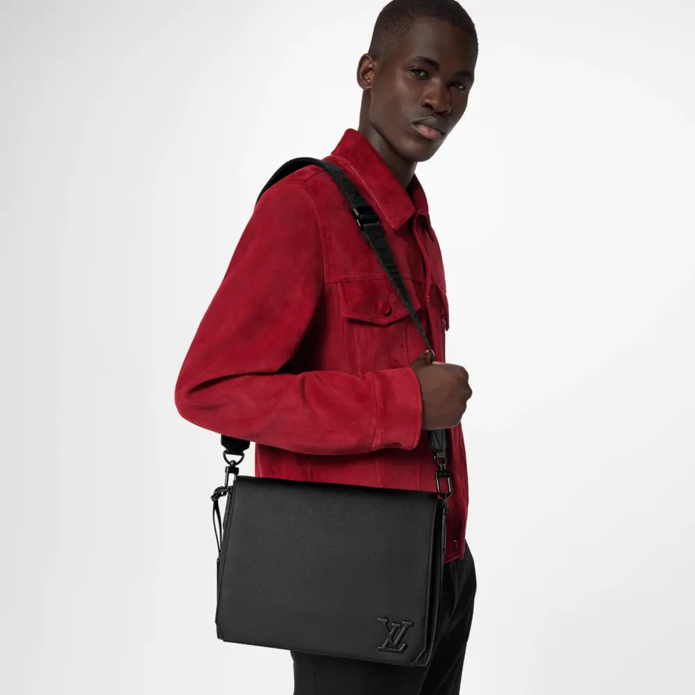 Túi Louis Vuitton Takeoff Messenger ‘Black’ M57080 - Ảnh 3