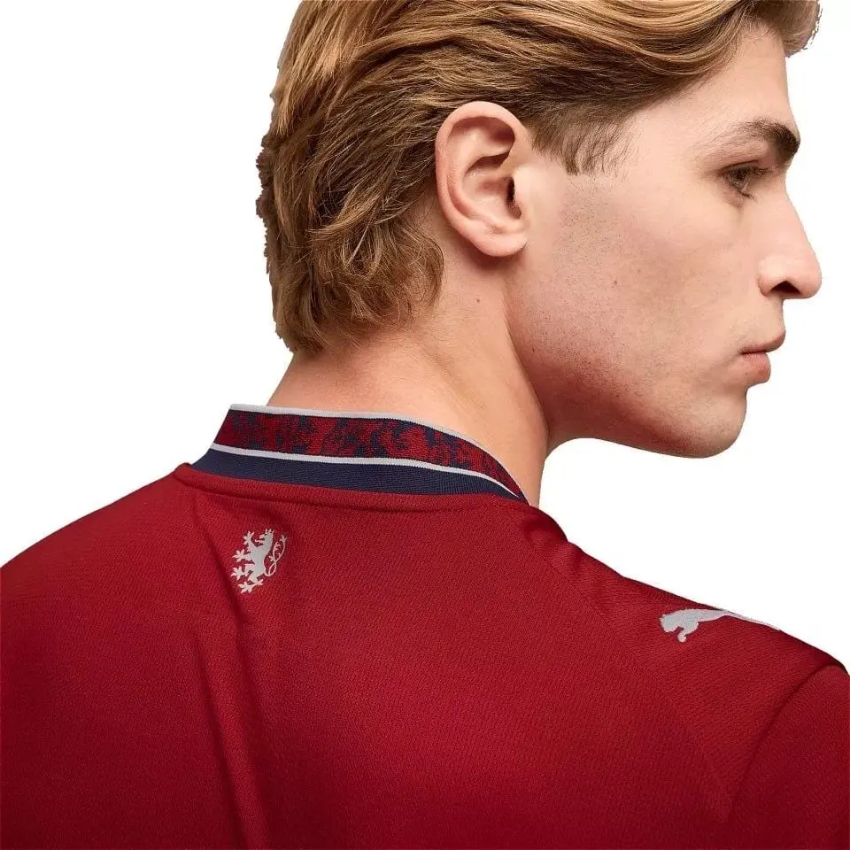 Áo Puma Czech Republic 2026 Home Jersey 'Dark Cherry-PUMA Navy' 783252-01 - Ảnh 4