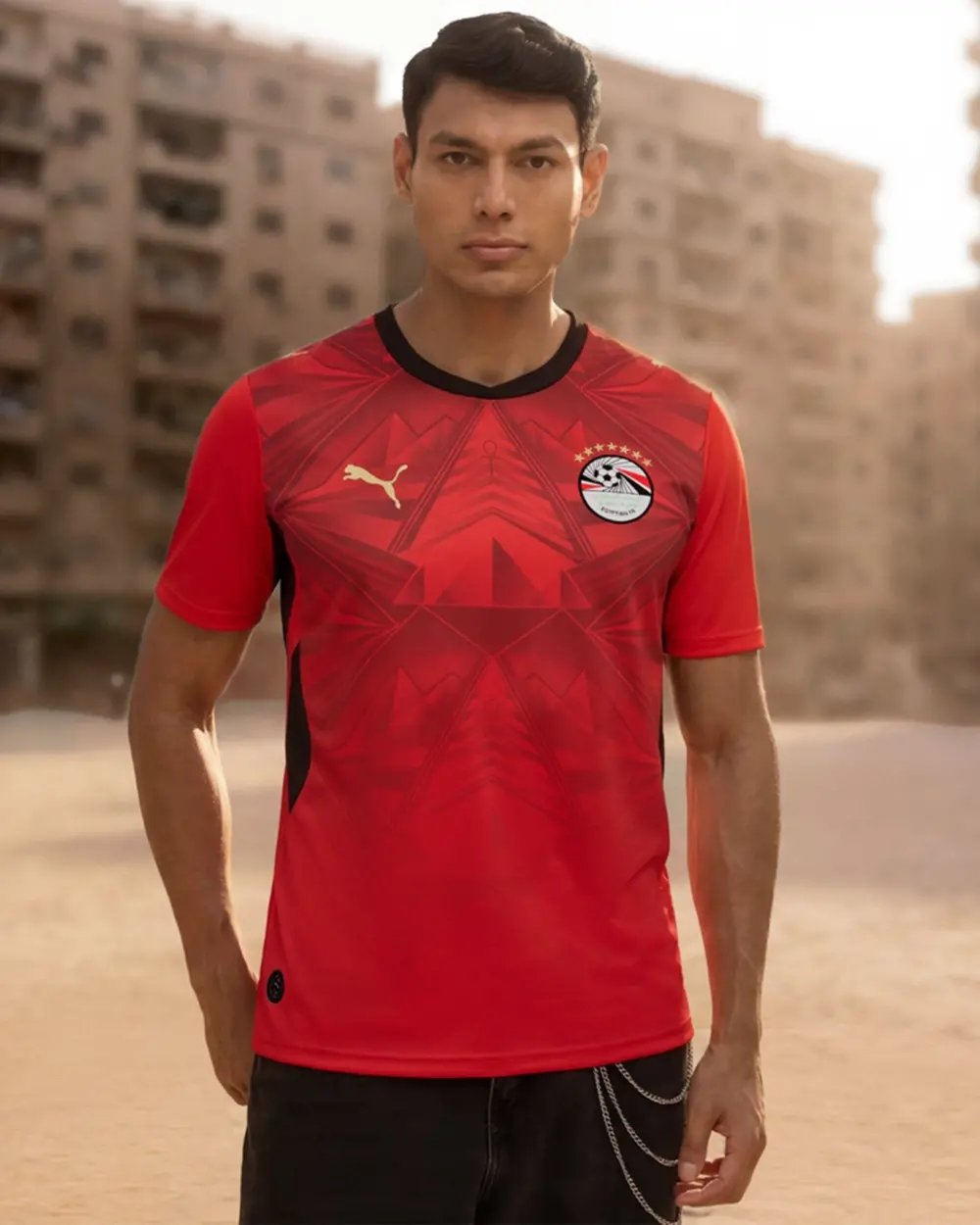 Áo Puma Egypt Football 2026 Home Jersey 'Puma Red' 783552-01 - Ảnh 3