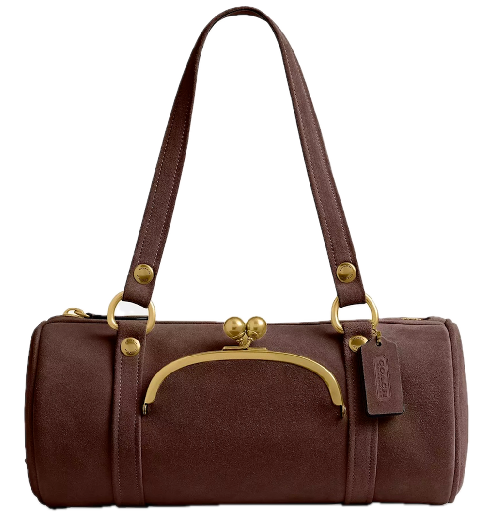 Túi Coach Kisslock Barrel Bag 'Dark Chocolate' CDZ16-B4Z5D