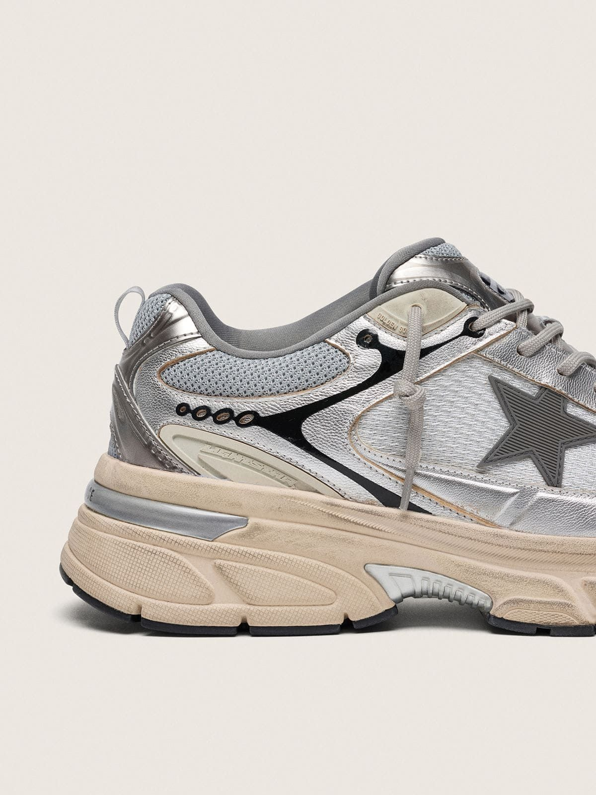 Alternative view of Giày Golden Goose Lightstar 'Silver' GMF00724-F007843-60320