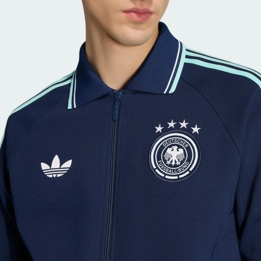 Áo Adidas Anthem Away Jacket for the German National Team 'Collegiate Navy' JZ9336 - Ảnh 6