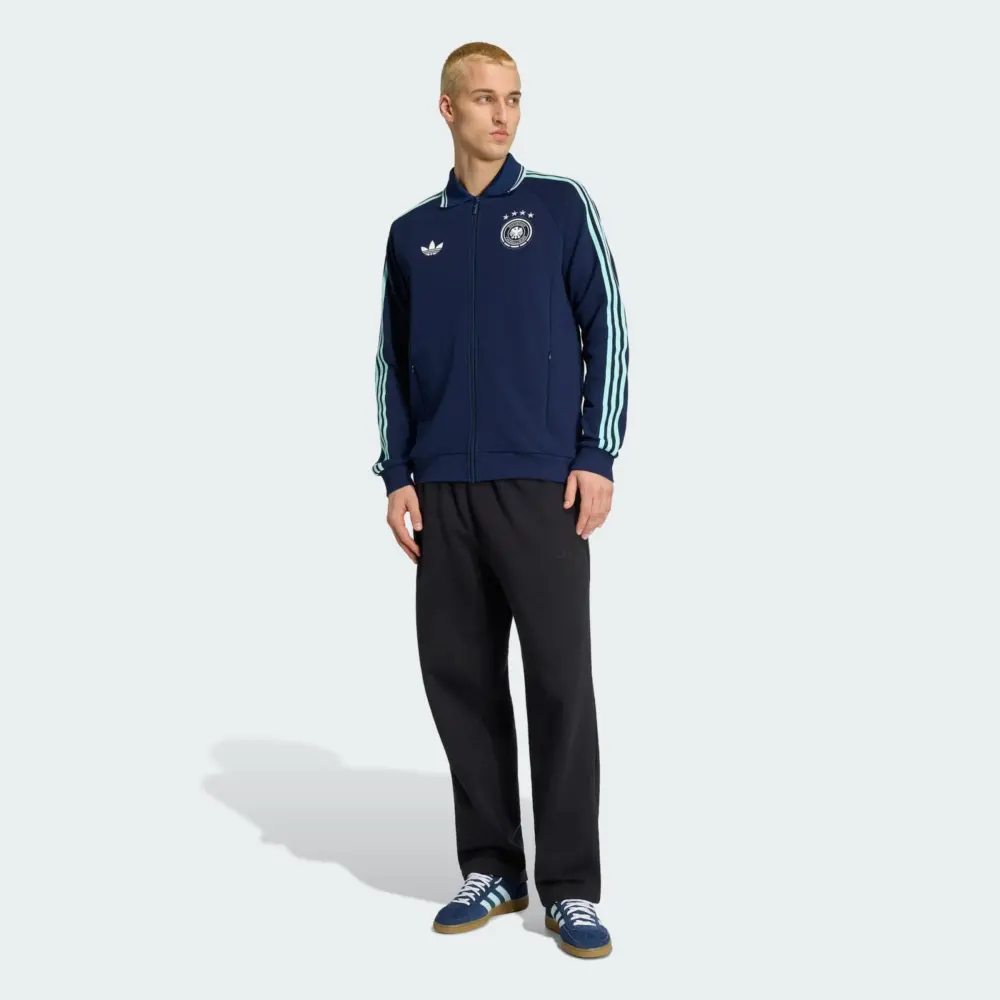 Áo Adidas Anthem Away Jacket for the German National Team 'Collegiate Navy' JZ9336 - Ảnh 5