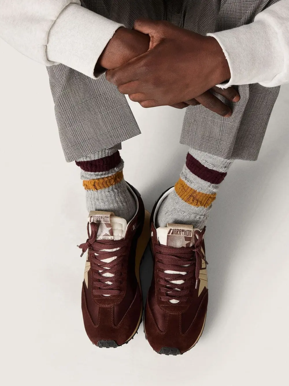 Giày Golden Goose Marathon 'Brown' GMF00683-F007841-55661 - Ảnh 4