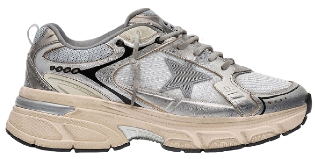 Giày Golden Goose Lightstar 'Silver' GWF00724-F007843-60320