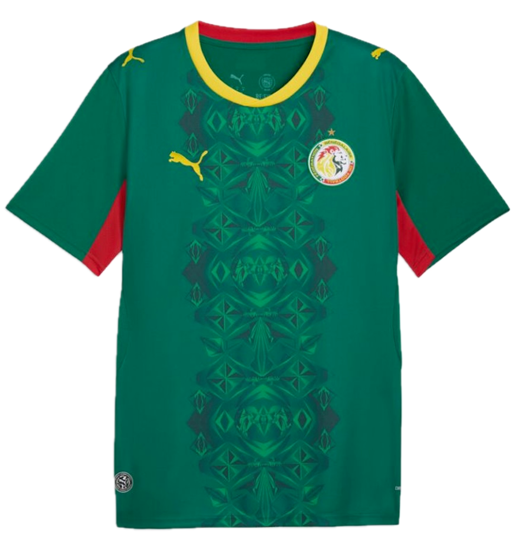Áo Puma Senegal 2026 Away Jersey 'Wild Green-PUMA Red' 783171-02