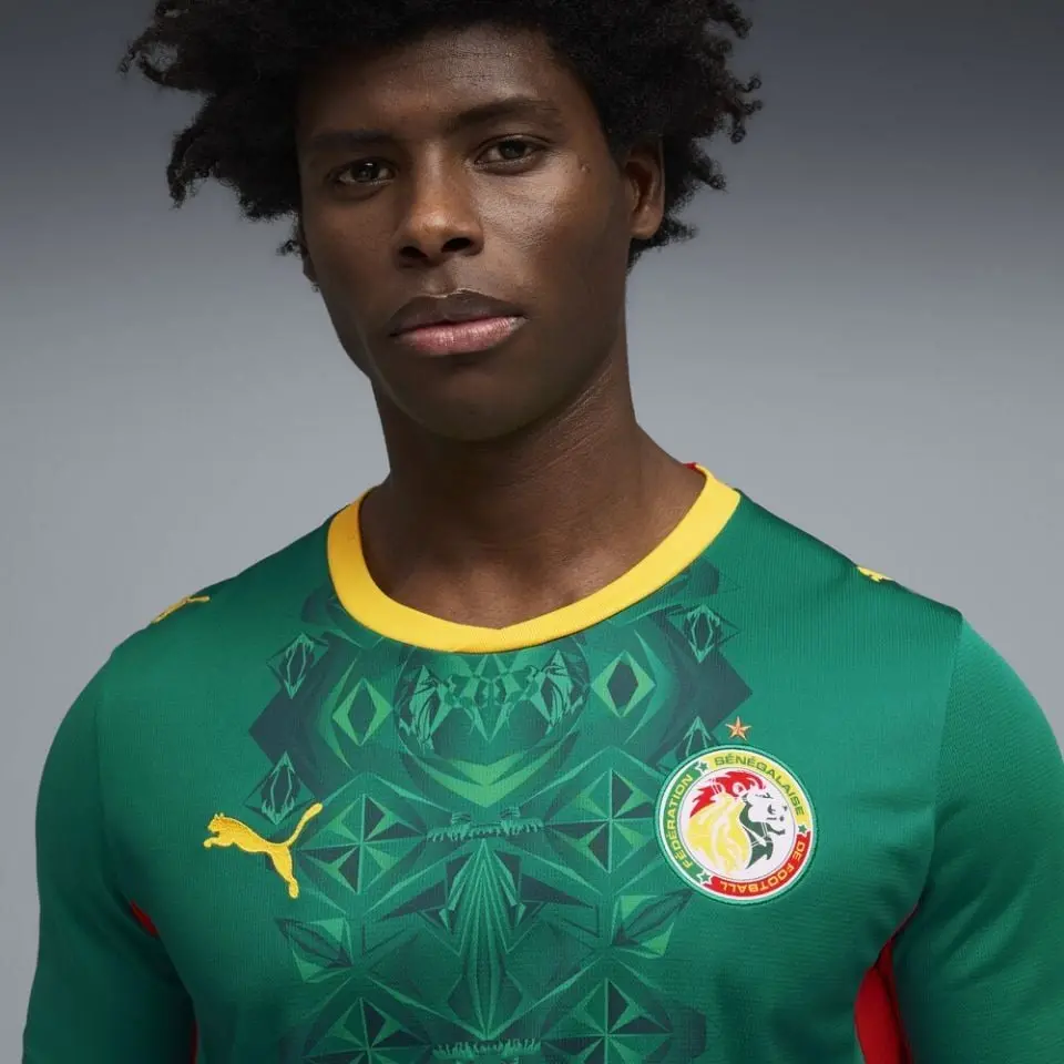 Áo Puma Senegal 2026 Away Jersey 'Wild Green-PUMA Red' 783171-02 - Ảnh 3