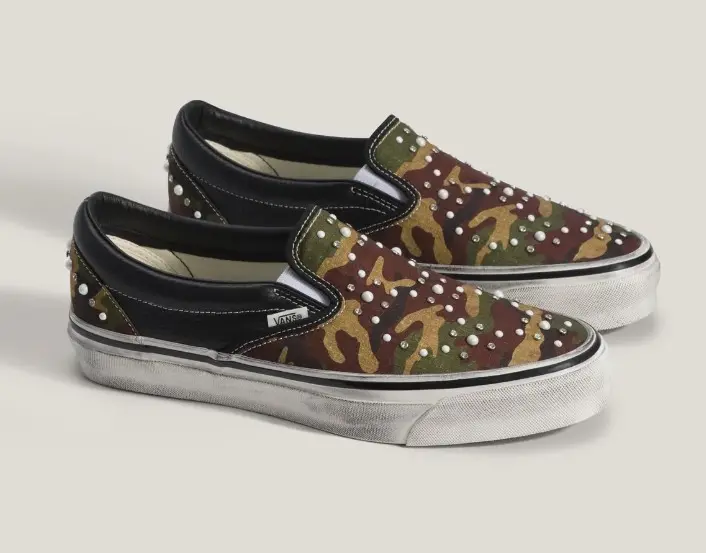 Giày Vans Premium Classic Slip-On 'Camo Black' VN000D9PCAK - Ảnh 3