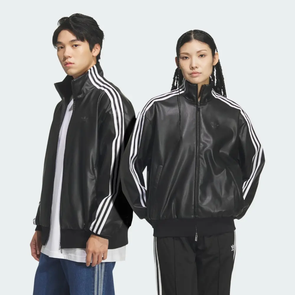Áo adidas Originals Pleather 3S Track Top 'Black' KQ5472 - Ảnh 4