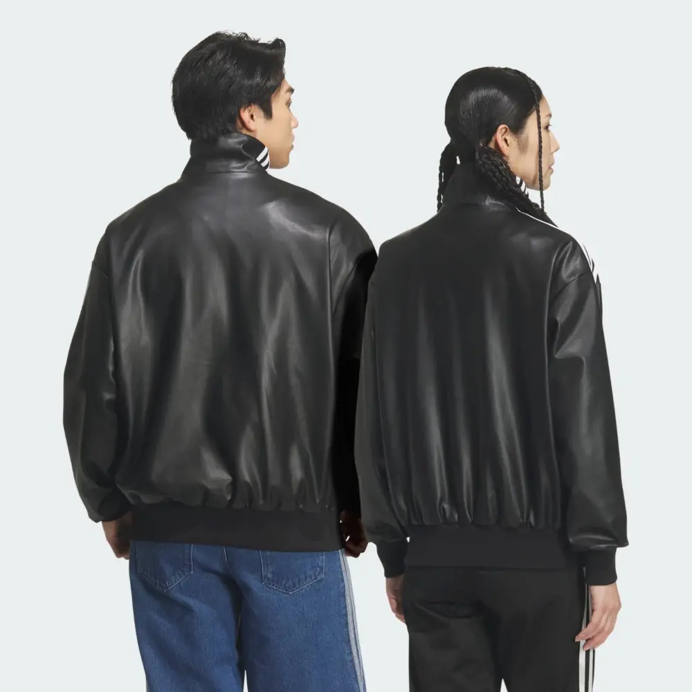 Áo adidas Originals Pleather 3S Track Top 'Black' KQ5472 - Ảnh 3