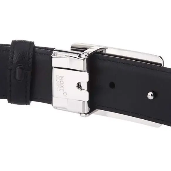 Alternative view of Thắt Lưng Nam MontBlanc Rectangular Buckle 'Black' 114421