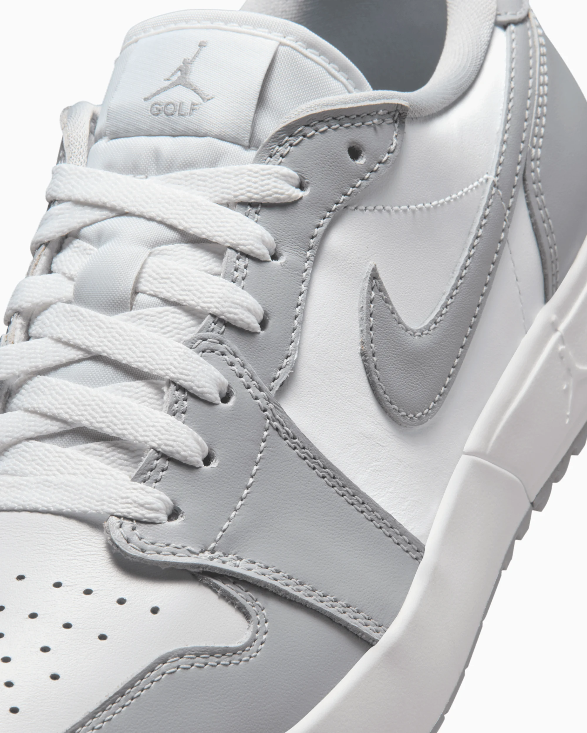 Alternative view of Giày Nike Air Jordan 1 Low Golf 'Wolf Grey White' IQ3417-001