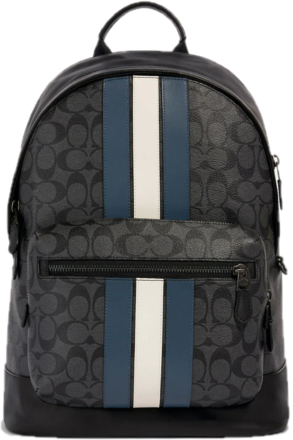 Balo Coach West Backpack Signature Canvas Varsity ‘Denim’ 3001-QBOH0