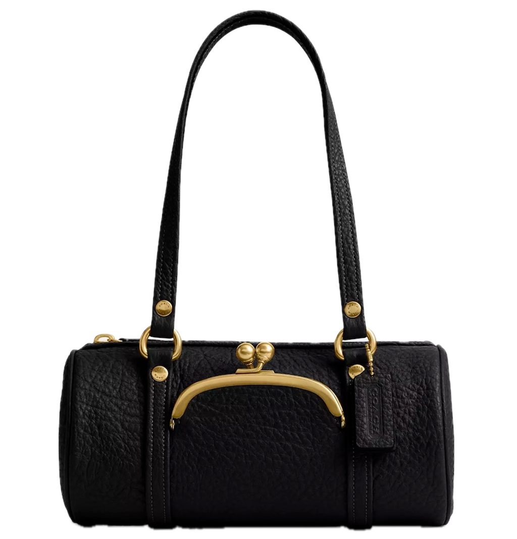 Túi Coach Kisslock Barrel Bag 28 'Black' CEM05-B4BK