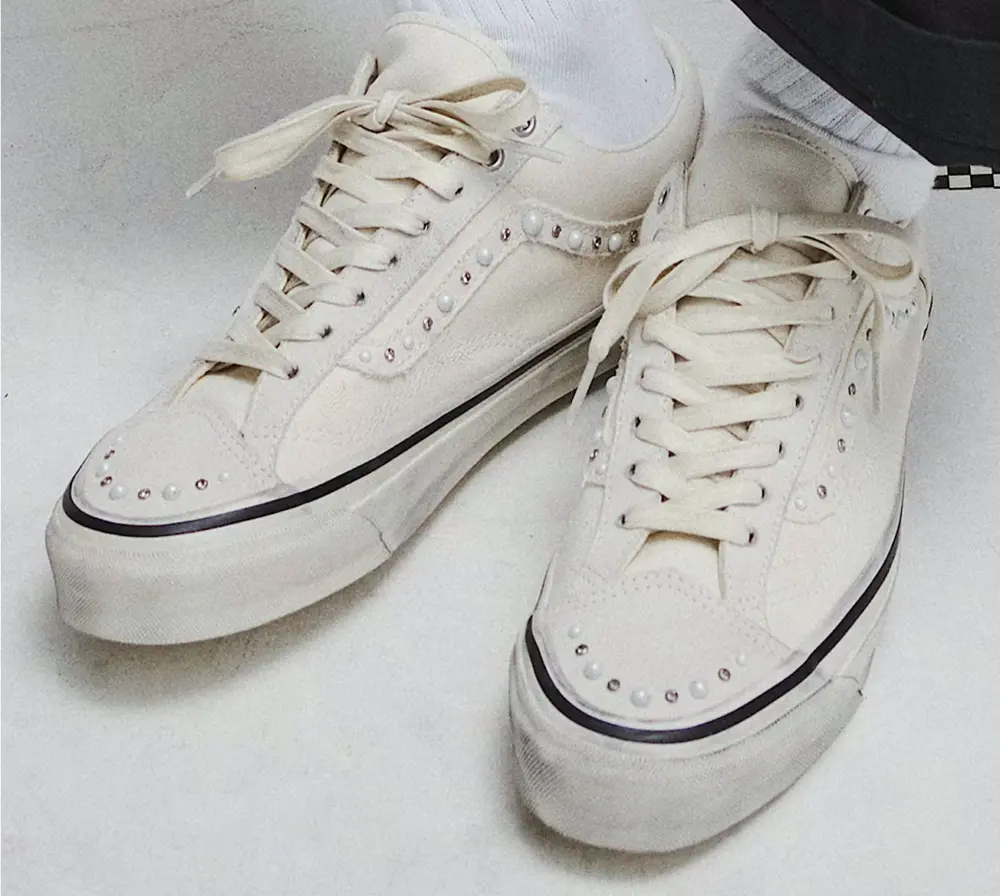 Giày Vans Old Skool 36 LX ‘Pearlized Pack Marshmallow’ VN000E8VCCZ - Ảnh 3