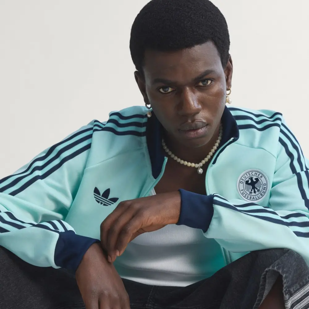 Áo Adidas Originals Germany DFB OG Track Top 'Blue' JZ9340 - Ảnh 6