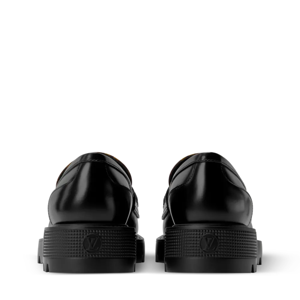 Giày Louis Vuitton District Flat Loafers 'Black' 1AJKE3 - Ảnh 4