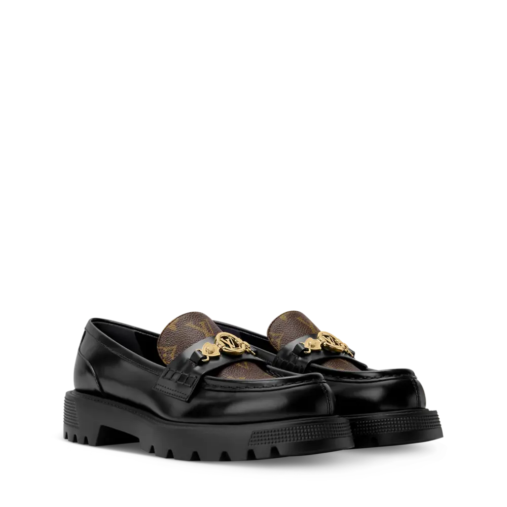 Alternative view of Giày Louis Vuitton District Flat Loafers 'Black' 1AJKE3