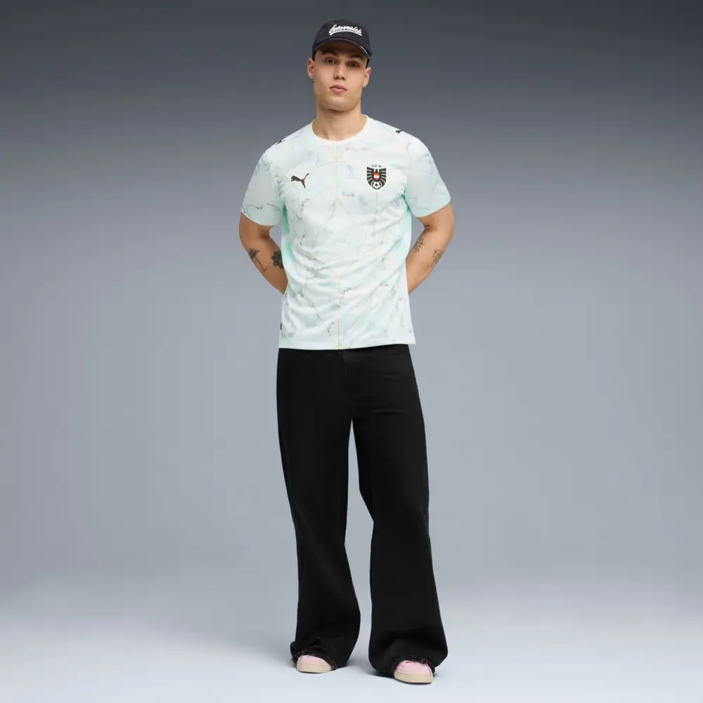 Áo Puma Austria Away Soccer Jersey 'PUMA White-Mint Melt' 783207-02 - Ảnh 3