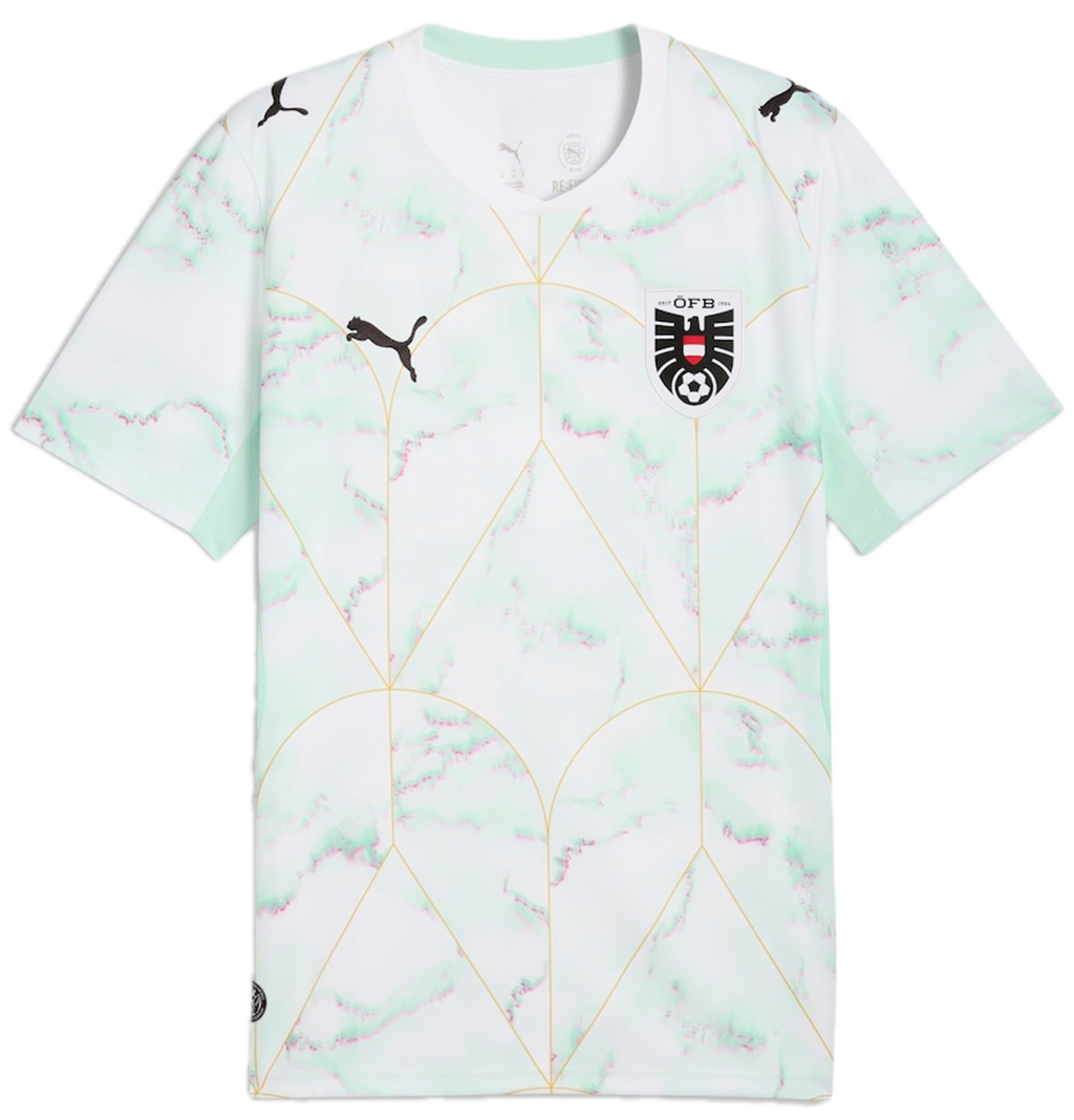 Áo Puma Austria Away Soccer Jersey 'PUMA White-Mint Melt' 783207-02