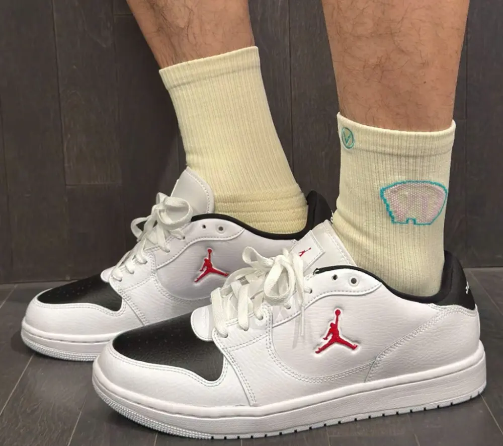 Giày Nike Air Jordan Court Connect Low ‘White Black’ IQ5698-101 - Ảnh 3