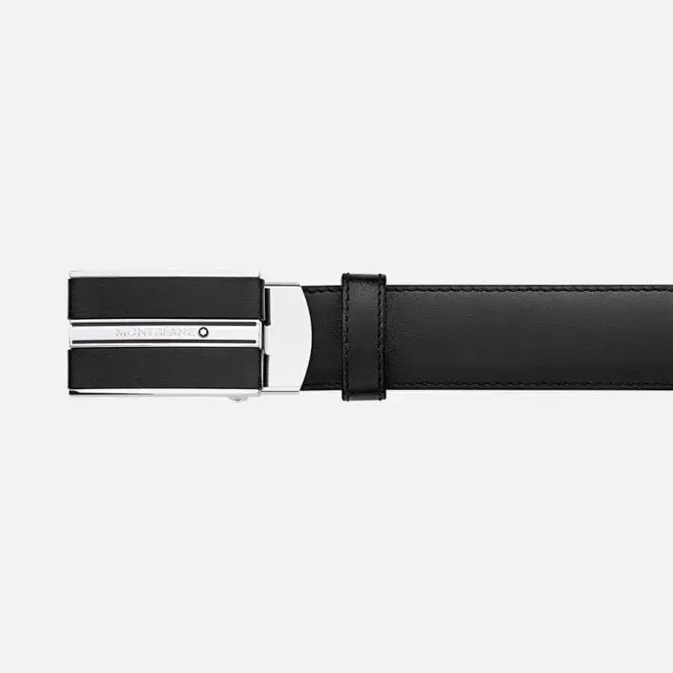 Thắt Lưng MontBlanc Leather Belt ‘Black’ 118421 - Ảnh 4