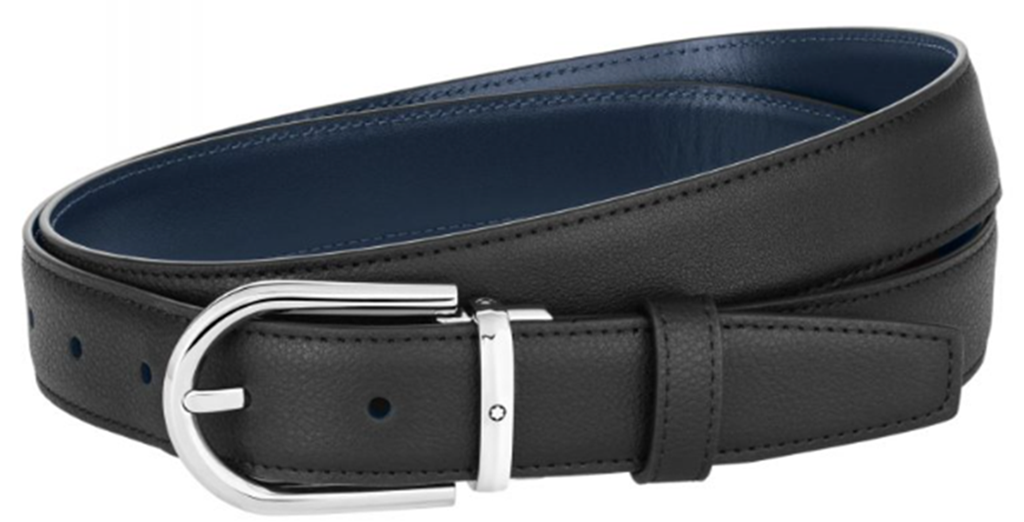 Thắt Lưng MontBlanc Horseshoe Buckle 'Black' 128756