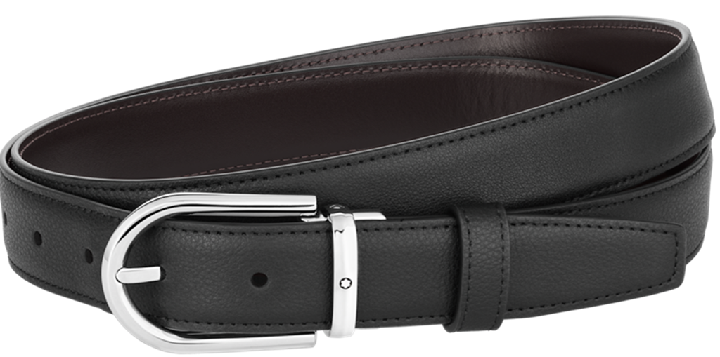 Thắt Lưng MontBlanc Horseshoe Buckle 'Black' 128757