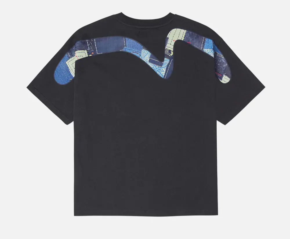 Áo Evisu Sashiko Daicock ‘Charcoal’ 2EAHTM5TS1169RXCT - Ảnh 7