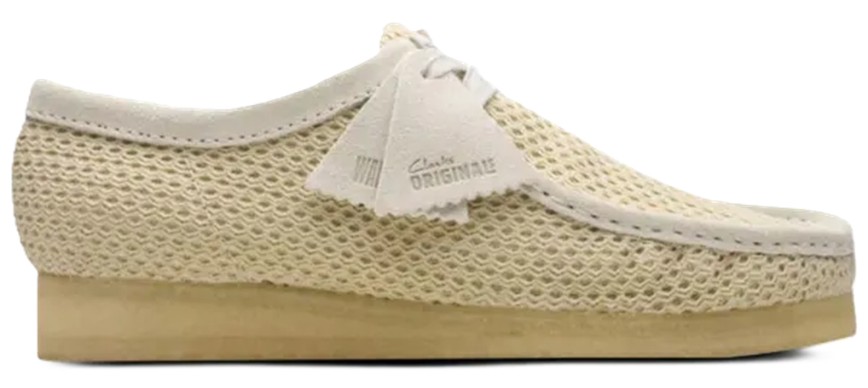 Giày Clarks Originals Wallabee 'OFF WHITE MESH' 261-75849