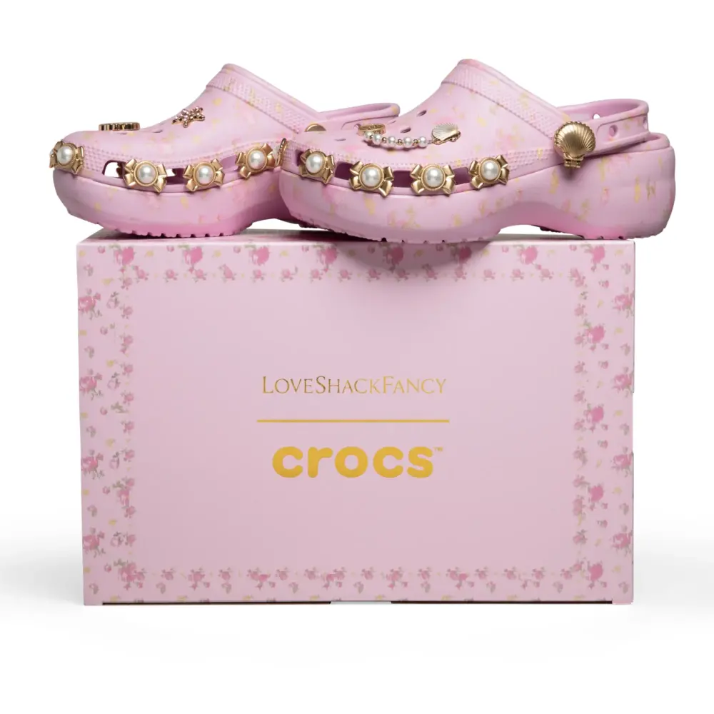 Dép Crocs Classic Platform Clog ‘LoveShackFancy’ 212788-6GD - Ảnh 3