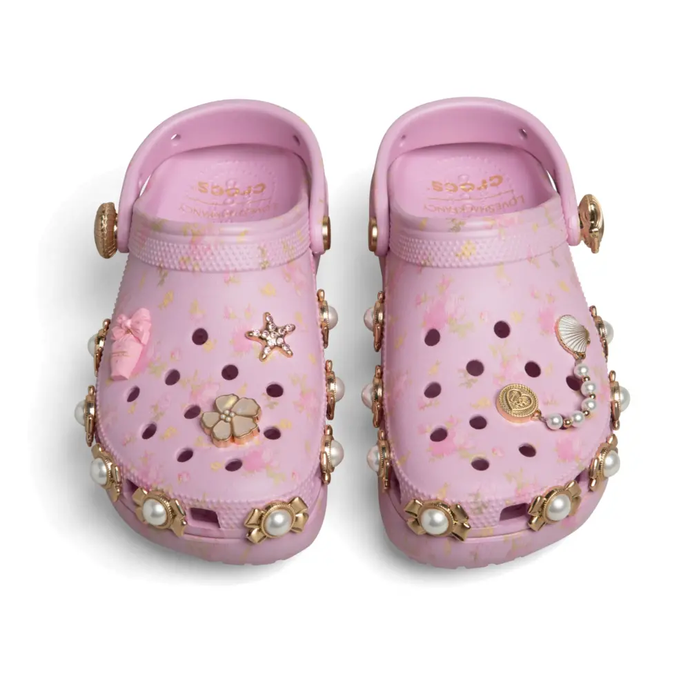 Dép Crocs Classic Platform Clog ‘LoveShackFancy’ 212788-6GD - Ảnh 4