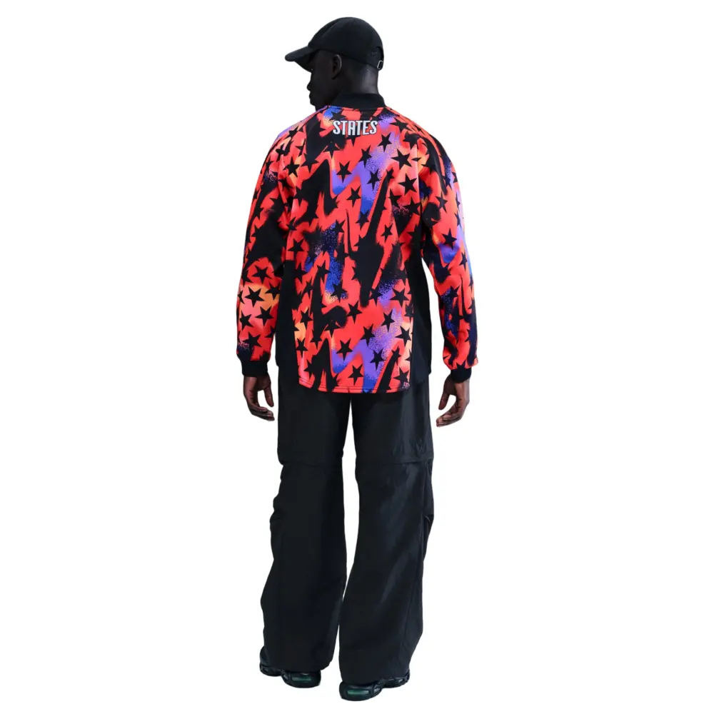 Áo Nike USA Goalkeeper Jersey ‘Black Bright Crimson’ IO0786-010 - Ảnh 5
