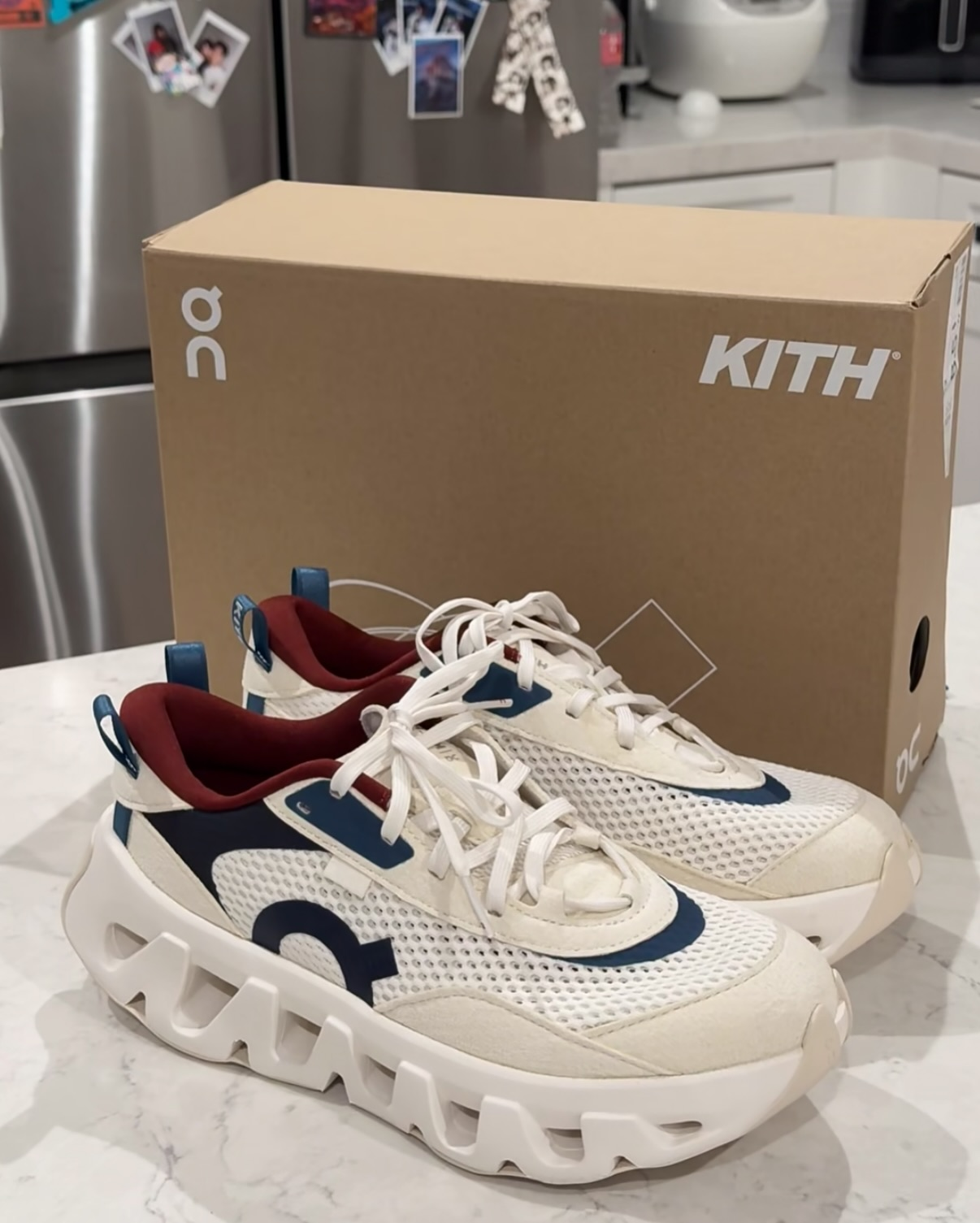 Giày On Running K-Tech 2 Kith ‘White Real Teal’ 3MG10841200 - Ảnh 5