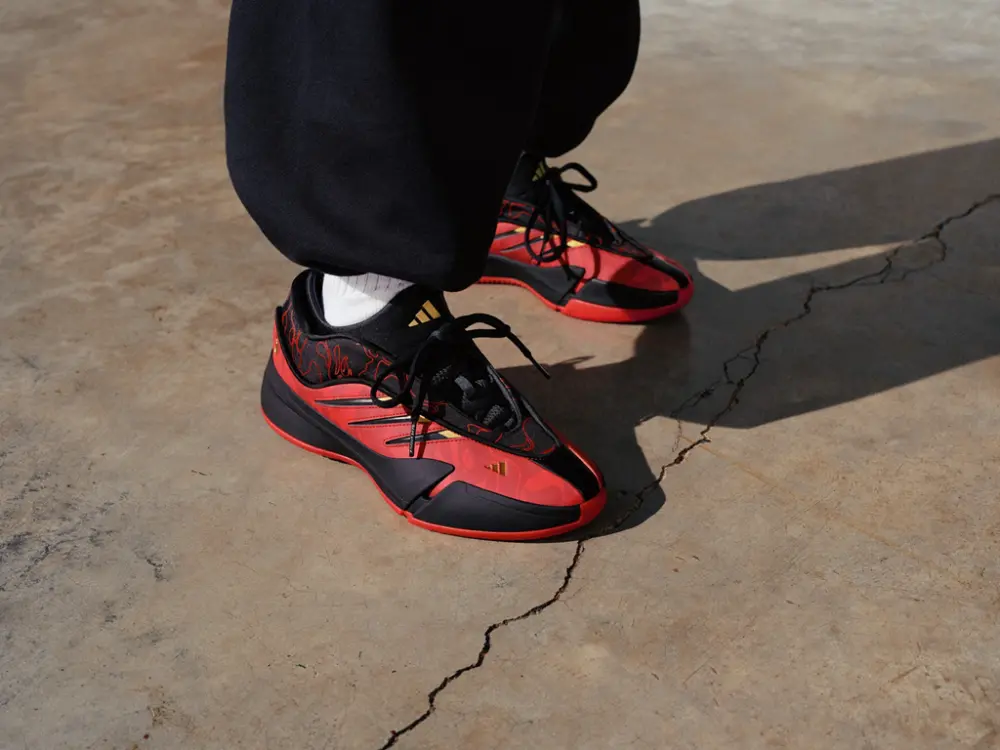 Alternative view of Giày Adidas Dame 9 x A Bathing Ape BAPE 'Red' IH0786