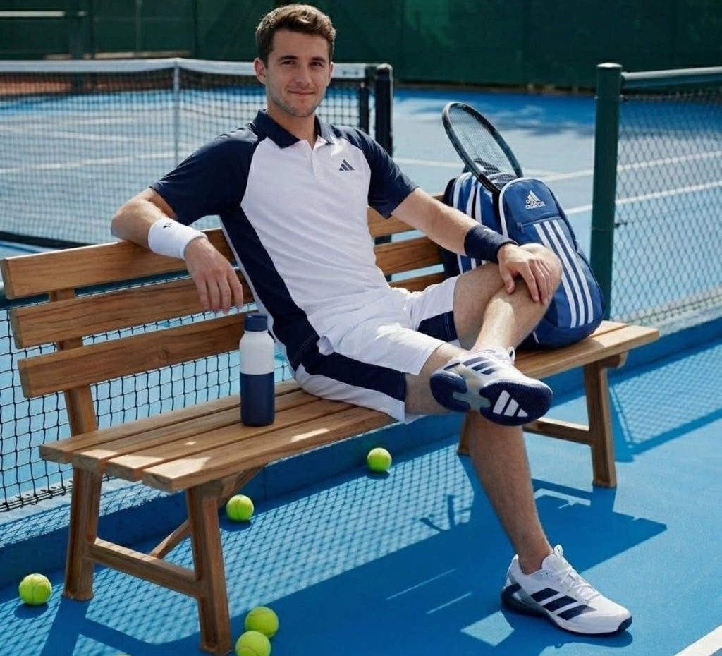 Alternative view of Giày Adidas Adizero Ubersonic 5 'Cloud White' JR1736