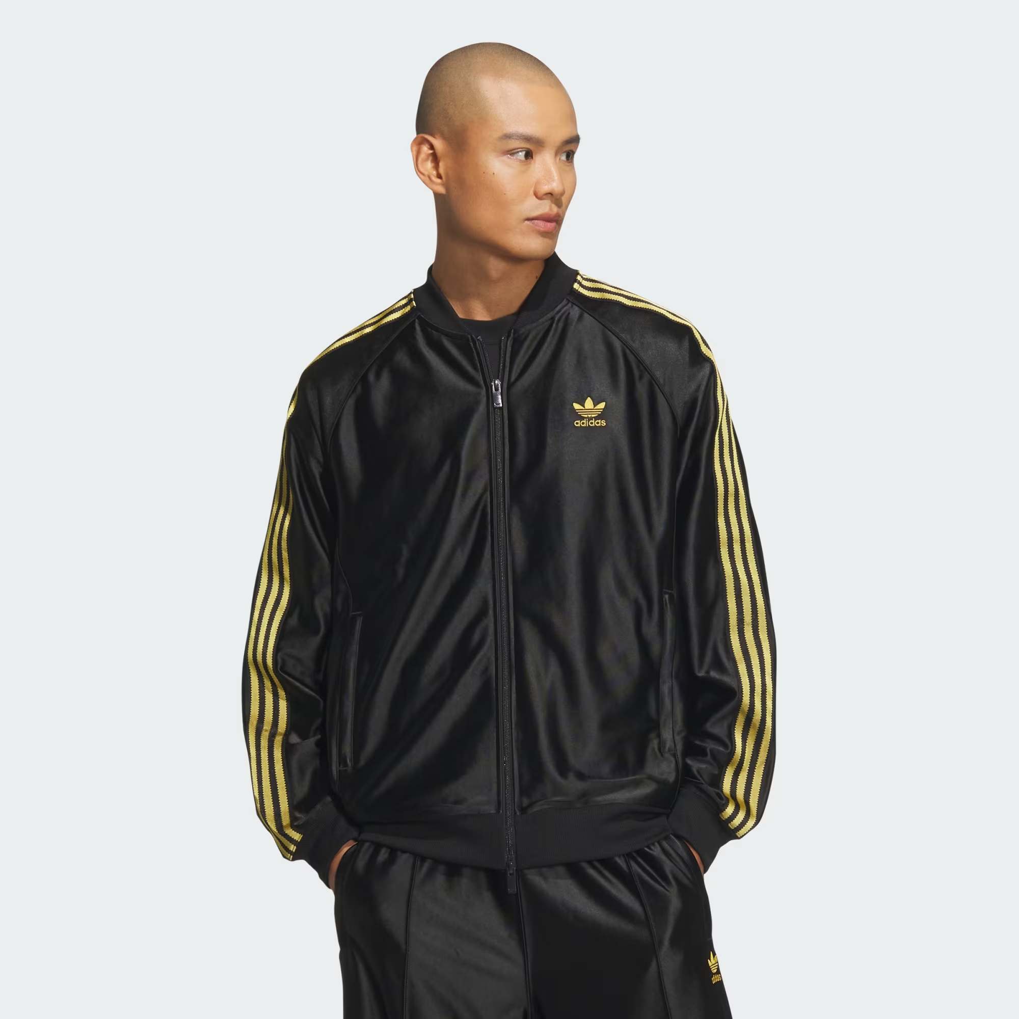 Alternative view of Áo Adidas Track Top SST ‘Black Gold’ JW1850