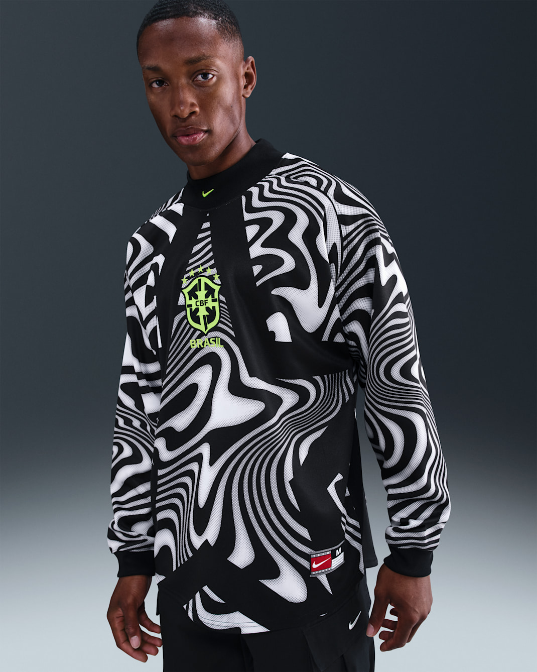 Alternative view of Áo Nike Brazil Hollywood Keeper Jersey 'Black' IO0795-010