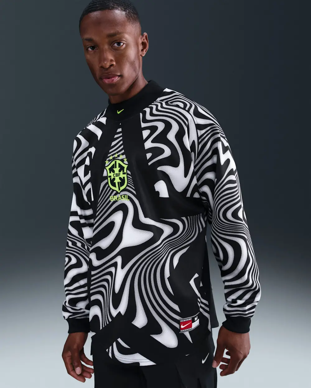 Alternative view of Áo Nike Brazil Hollywood Keeper Jersey 'Black' IO0795-010
