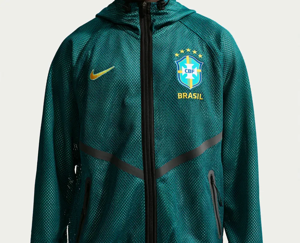 Alternative view of Áo Nike Brazil Dri-FIT Soccer Anthem Jacket IH1757-369