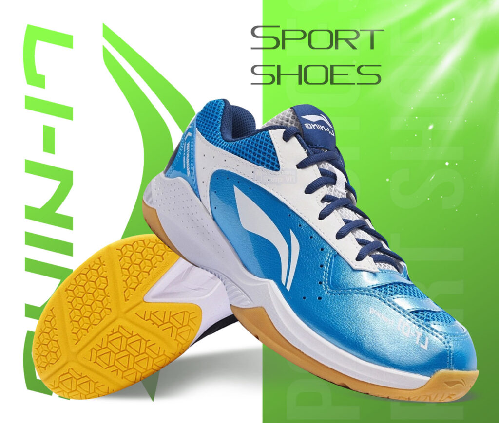 Alternative view of Giày Li-NingLeiTing Training 'Blue White' AYTS024-2